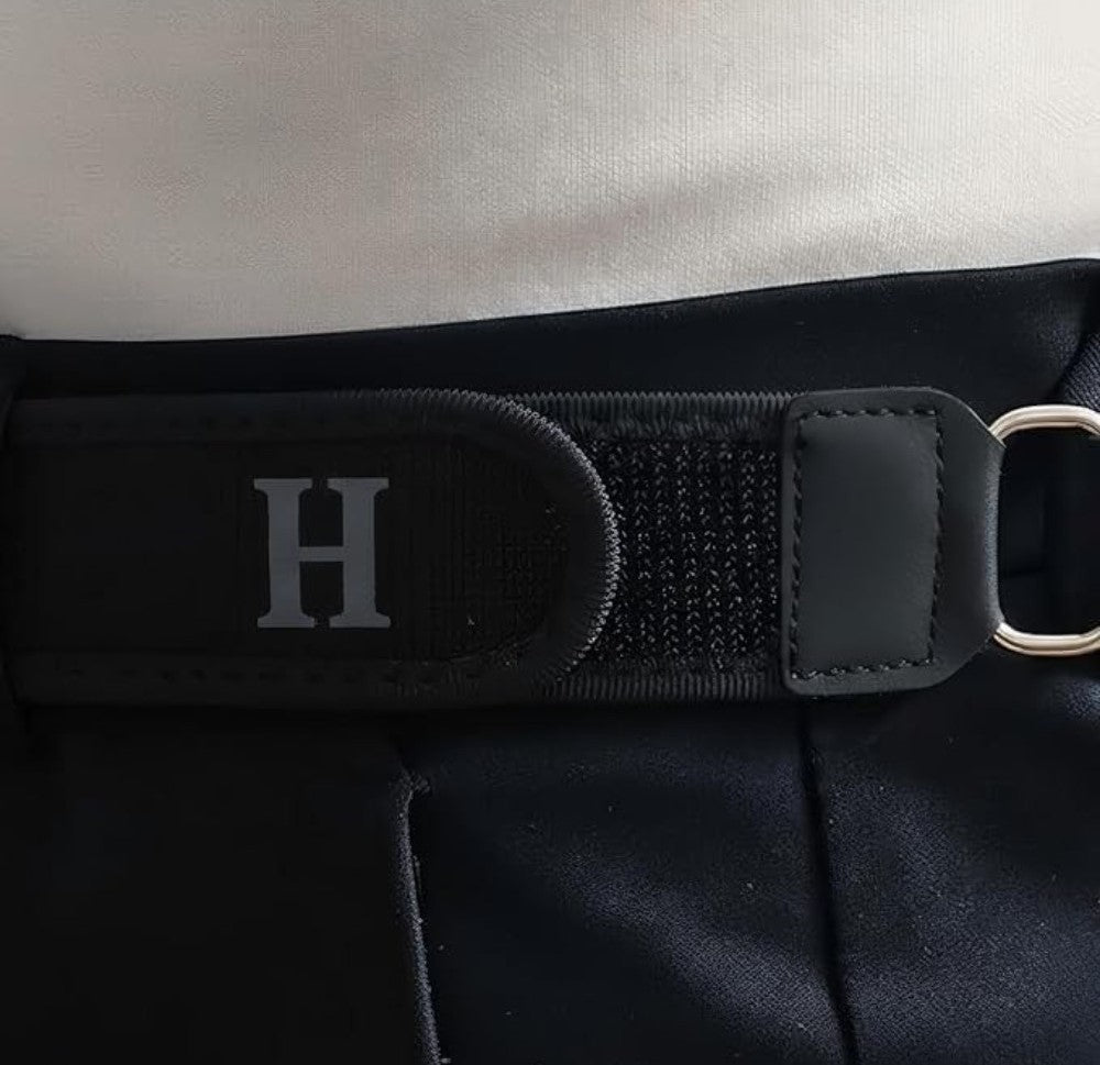 Buckle Less Elastic Belt, Pair, Black