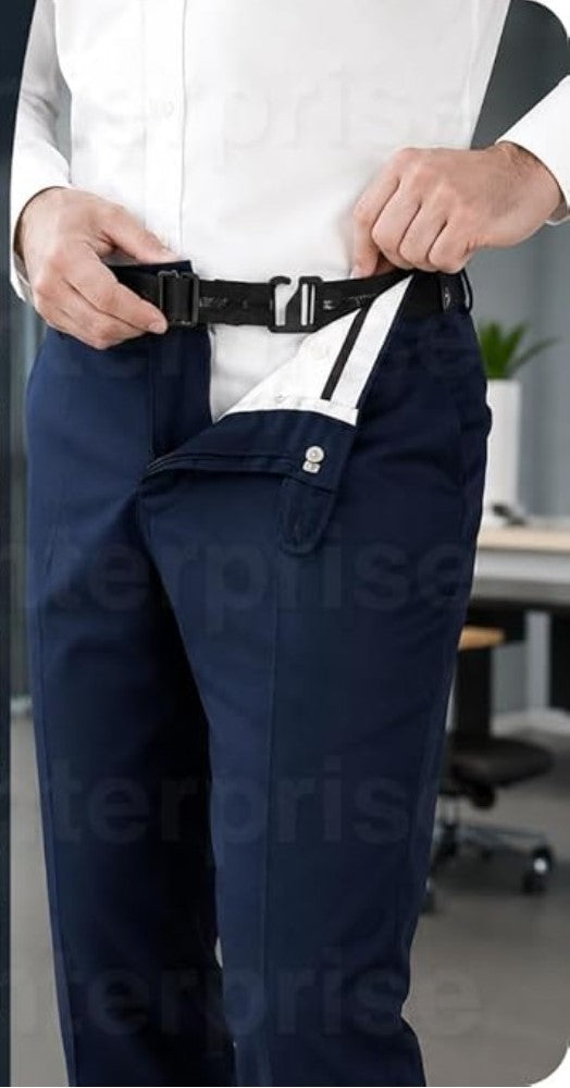Buckle Free Shirt Tucker Belt, Black