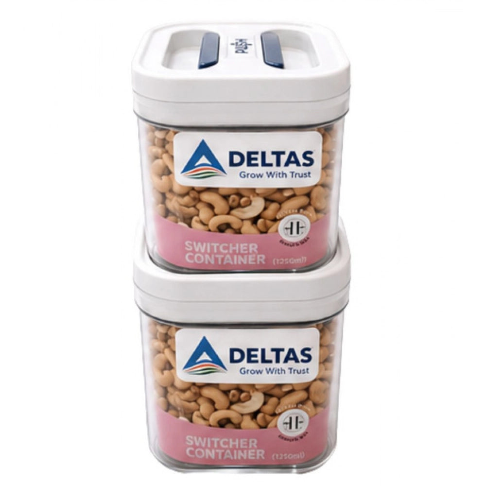 Generic Pack of 2 Switchers Airtight Storage Container Set 1250 ML (White)
