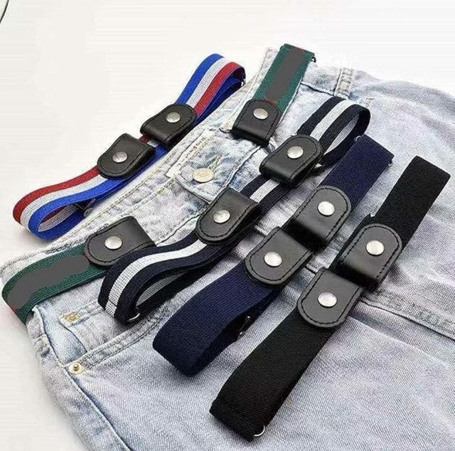 Stretchable Elastic Belt with Adjustable Buckle, Multicolour