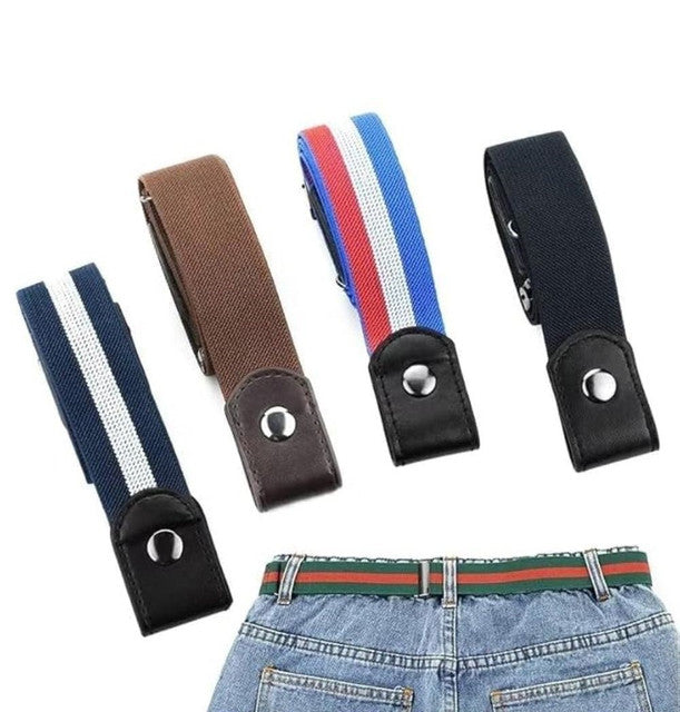 Stretchable Elastic Belt with Adjustable Buckle, Multicolour