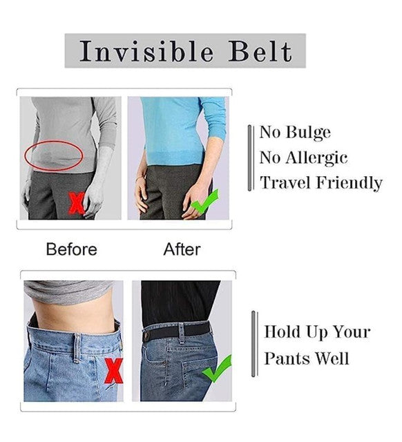 Stretchable Elastic Belt with Adjustable Buckle, Multicolour
