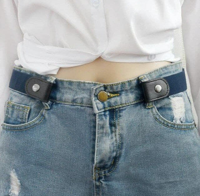 Stretchable Elastic Belt with Adjustable Buckle, Multicolour