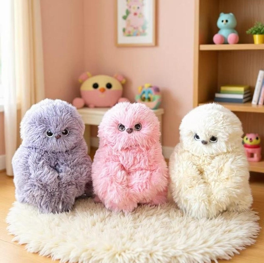 Musical Head Shaking Owl Plush Toy, Multicolour