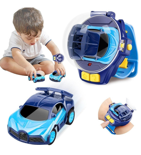 Wrist Remote Control Mini Racing Car Toy, Blue