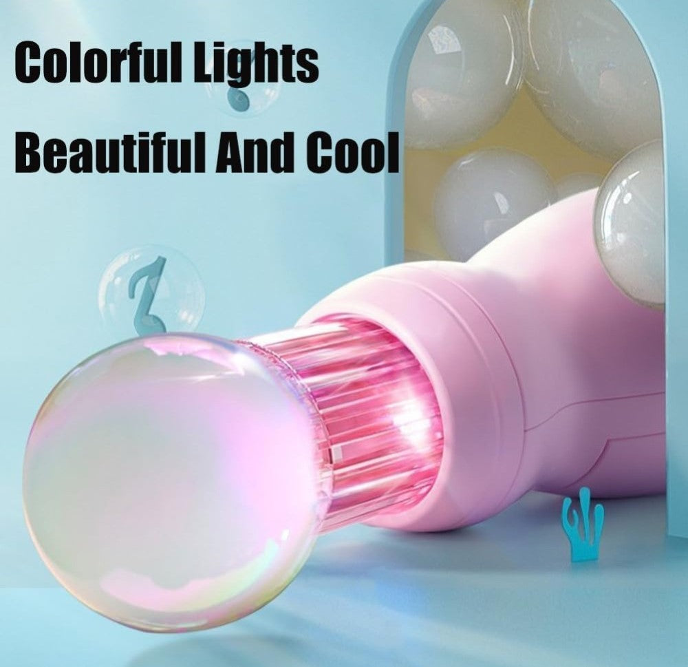 Fog Bubble Machine with Colour Lights, Multicolour