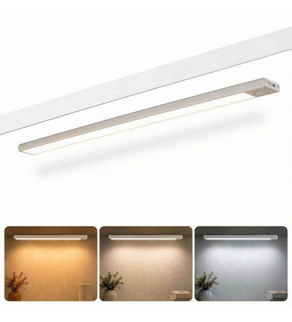 Rechargeable Under Cabinet Light with 3 Light Modes, White