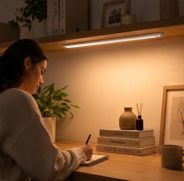 Rechargeable Under Cabinet Light with 3 Light Modes, White