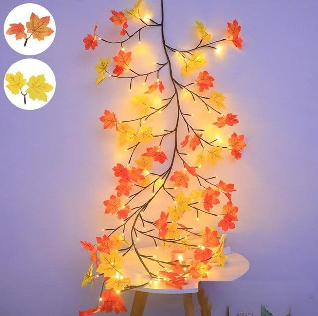 Maple Leaf Tree Light with Bendable Branches, USB