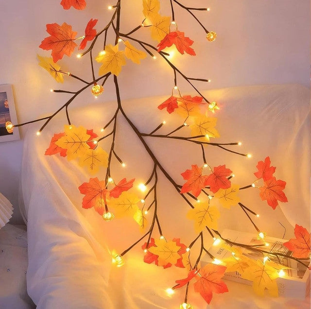 Maple Leaf Tree Light with Bendable Branches, USB