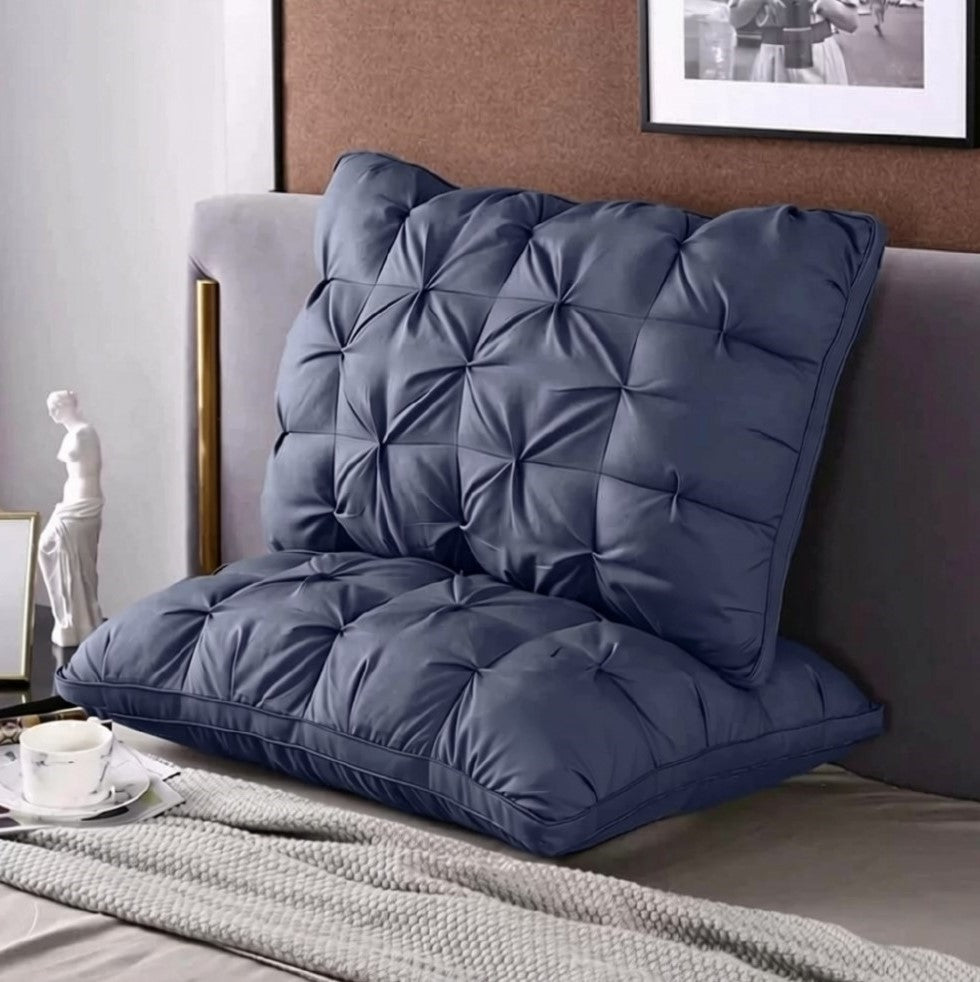 Down Alternative Hotel Collection Bed Pillow, Blue