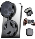 2-in-1 CPL & Star Mobile Camera Lens Filter, 52 mm, Black