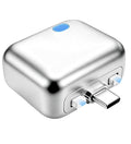 Auto Eject Type-C Charger with Overcharge Cut-Off, Silver