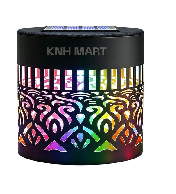 Solar Mandala Garden Light with 7 Colour Modes, Metal